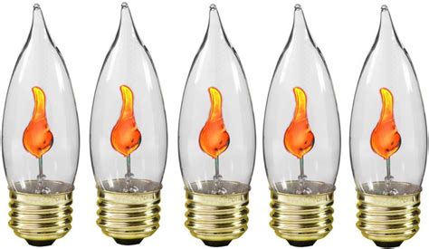 orange light bulbs for window candles